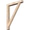 Ekena Millwork Traditional Block Smooth Bracket w/ Offset Brace, Douglas Fir, 5 1/2"W x 36"D x 48"H BKT0604X36X48TRA05SDF - alternate 1